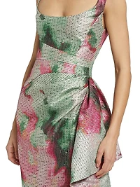 Florence Floral Jacquard Dress