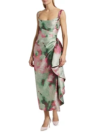 Florence Floral Jacquard Dress