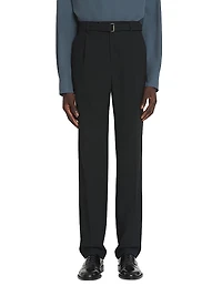 Straight Fit Wool Pants