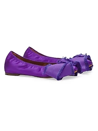Ballerina Flats with Satin Bow