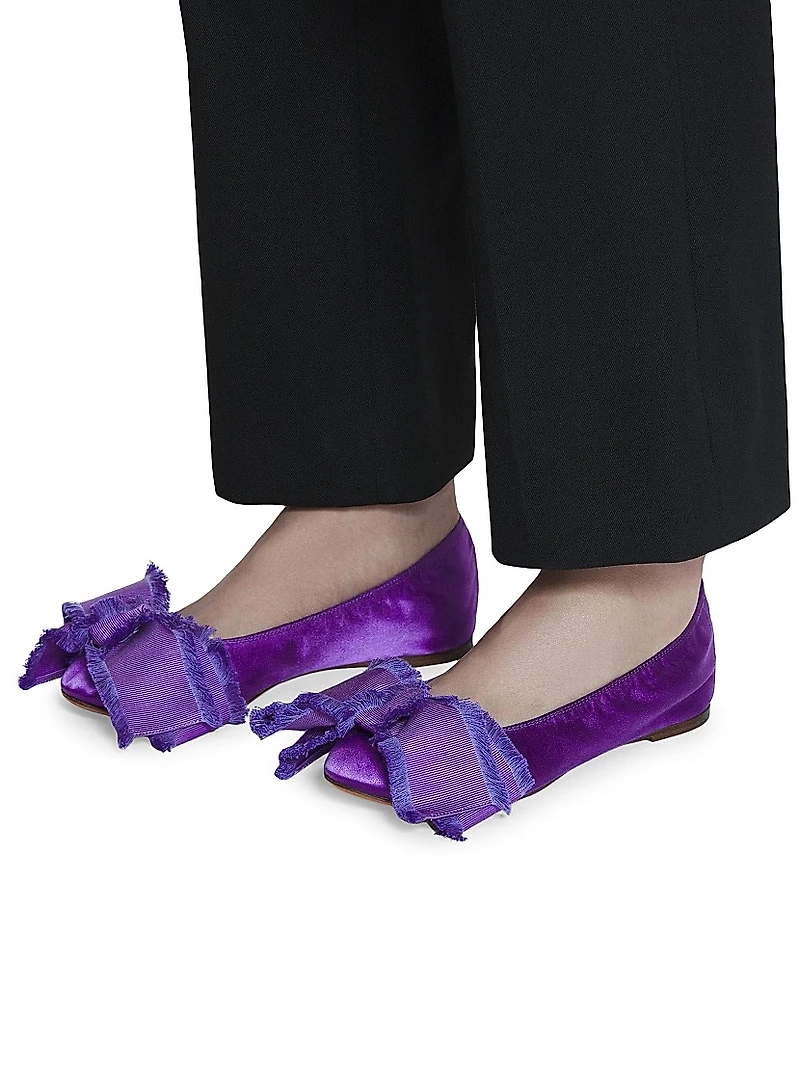 Ballerina Flats with Satin Bow