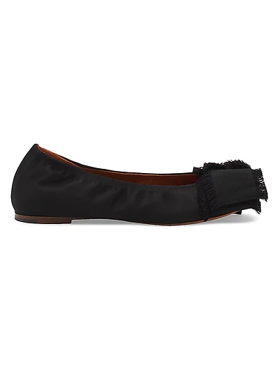 Ballerina Flats with Satin Bow