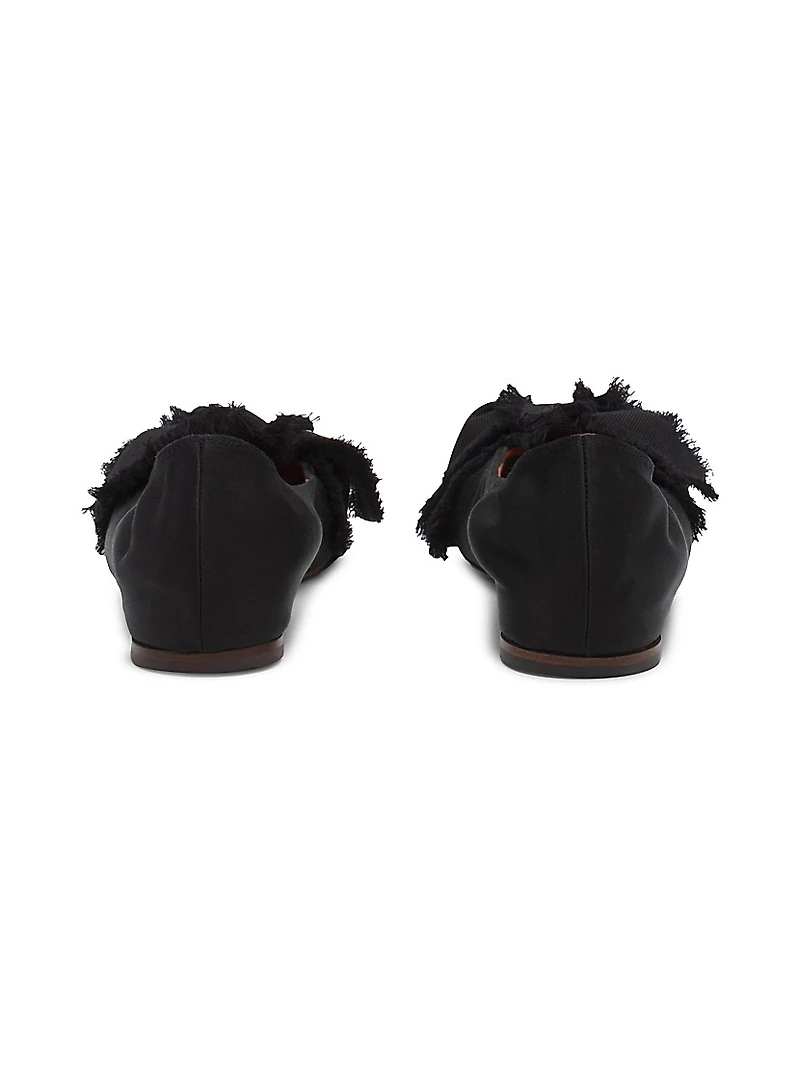 Ballerina Flats with Satin Bow