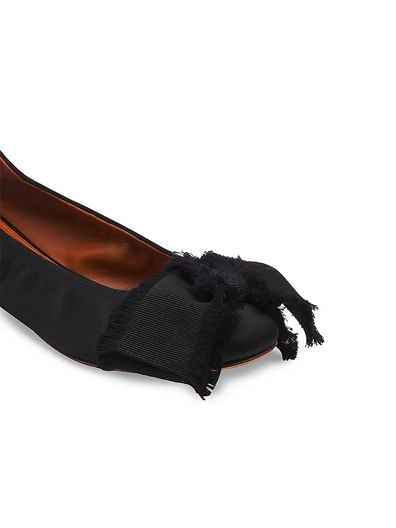 Ballerina Flats with Satin Bow