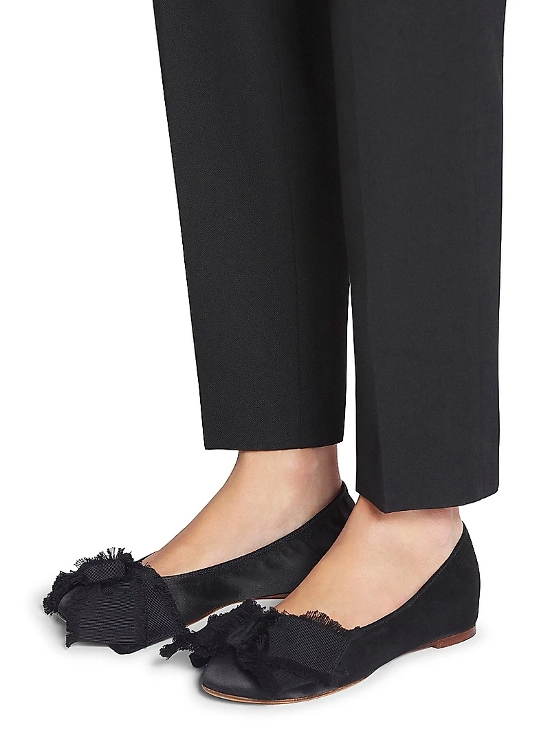 Ballerina Flats with Satin Bow