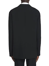 Loose-Fitting Wool Jacket