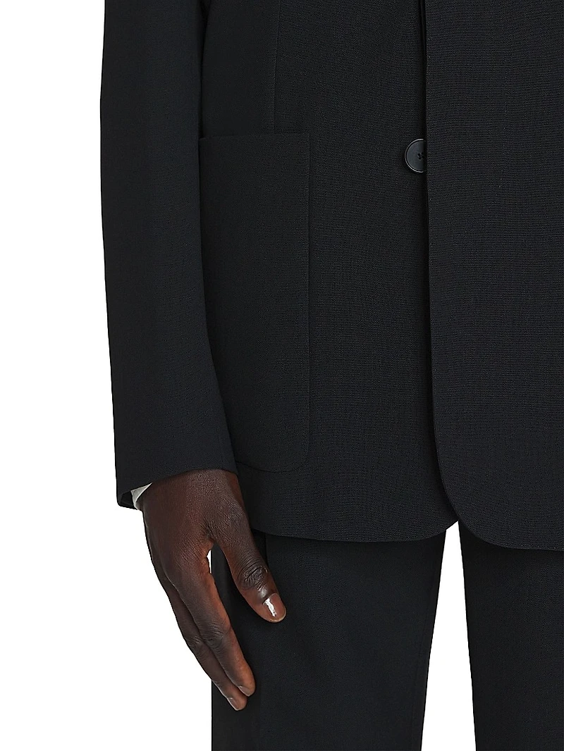 Loose-Fitting Wool Jacket