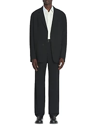 Loose-Fitting Wool Jacket