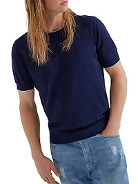 Cotton Lightweight Knit T-Shirt