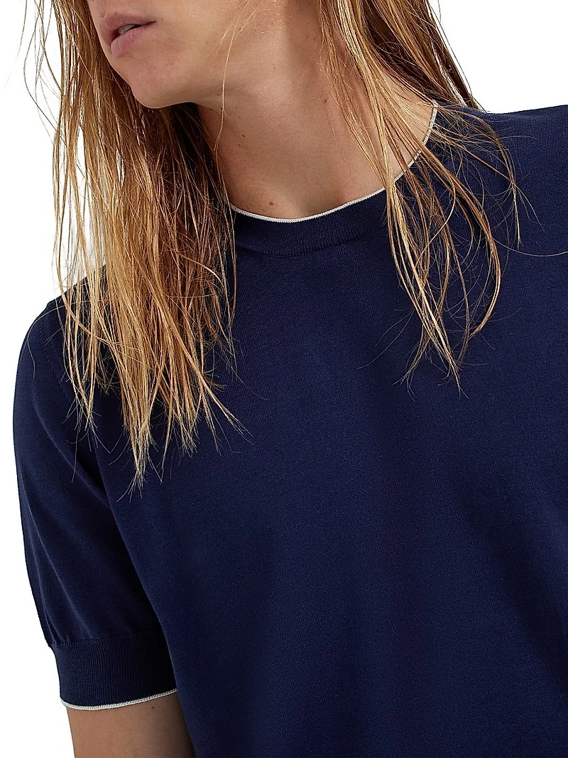 Cotton Lightweight Knit T-Shirt