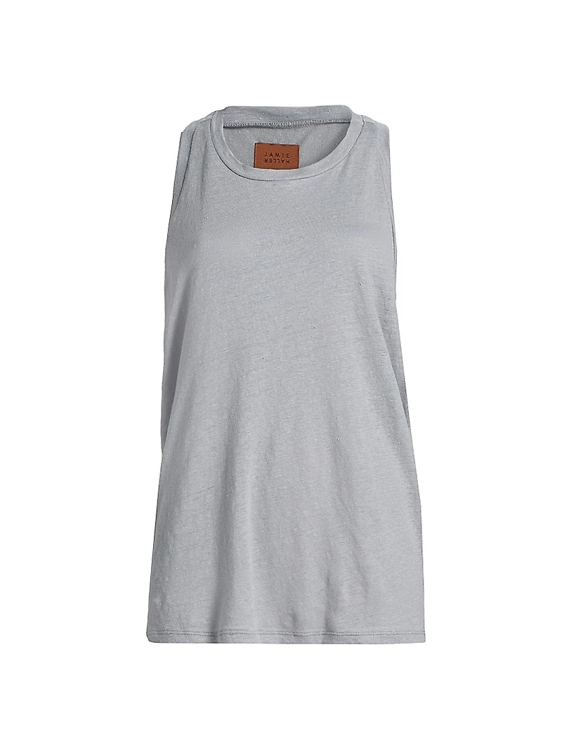 Linen Racerback Tank Top