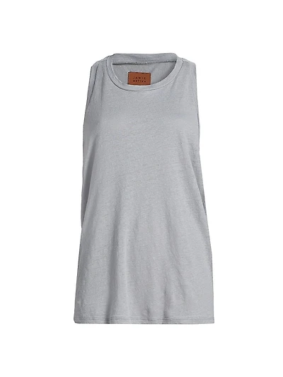 Linen Racerback Tank Top