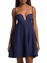 Alta Poplin Sleeveless Minidress