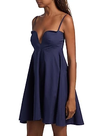 Alta Poplin Sleeveless Minidress