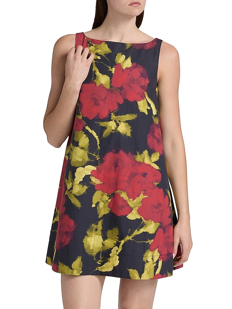 Samiya Poplin Floral Minidress