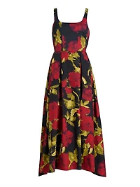 Aishani Floral Poplin Midi-Dress