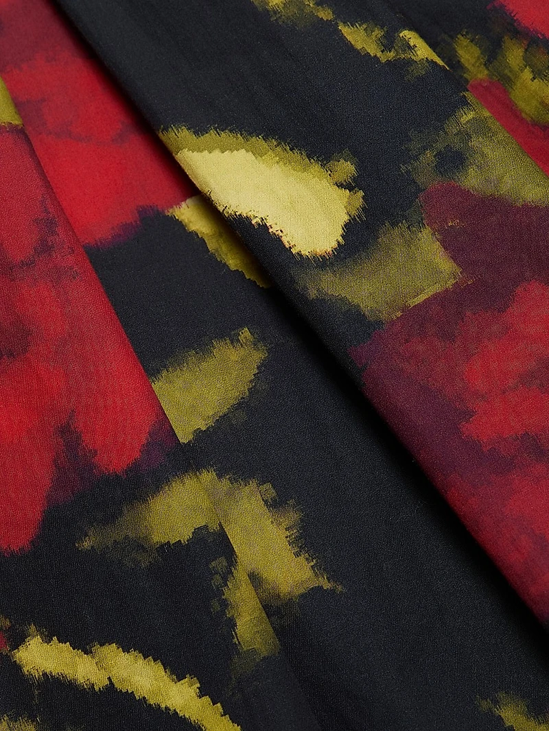 Aishani Floral Poplin Midi-Dress