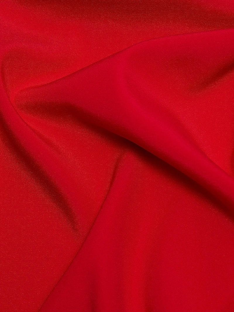 Daphne Asymmetric Satin Cowlneck Minidress