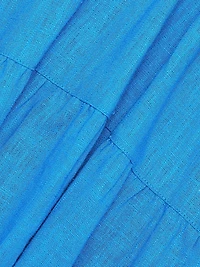 Mila Tiered Linen-Blend Minidress