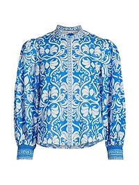 April Blouson Cotton Top