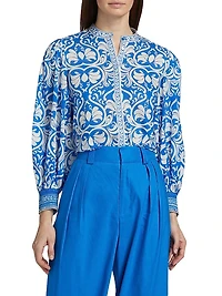 April Blouson Cotton Top