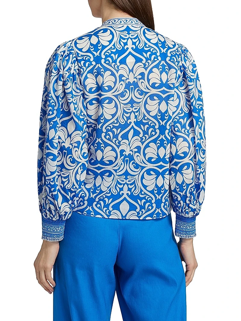 April Blouson Cotton Top