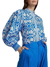 April Blouson Cotton Top