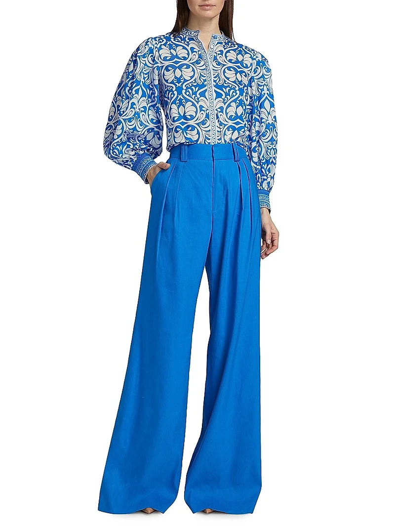 April Blouson Cotton Top