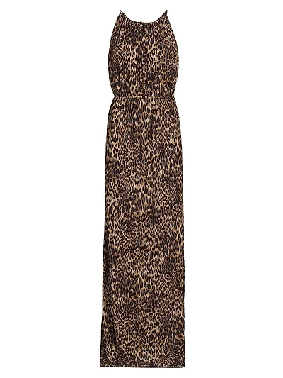 Vesper Leopard Print Maxi Dress