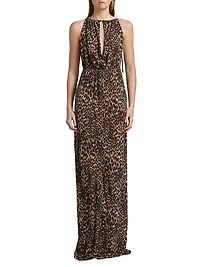 Vesper Leopard Print Maxi Dress