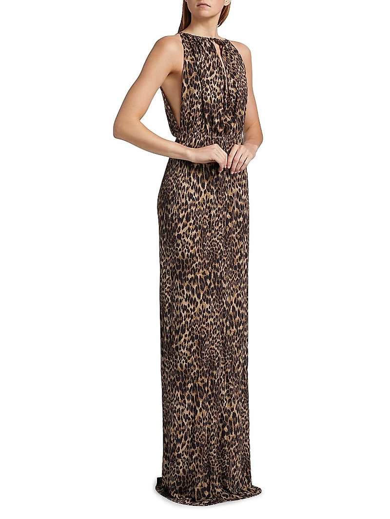 Vesper Leopard Print Maxi Dress