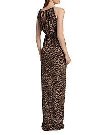 Vesper Leopard Print Maxi Dress