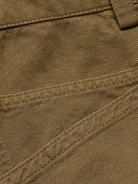 Cotton-Linen Barrel-Leg Pants