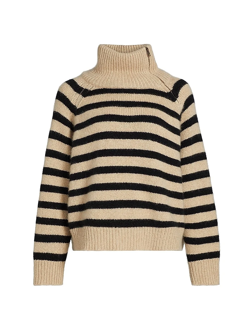 Raelynn Cashmere Striped Sweater