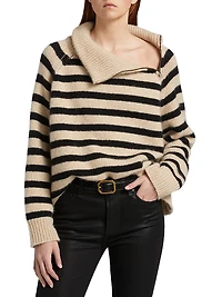 Raelynn Cashmere Striped Sweater