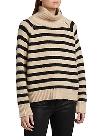 Raelynn Cashmere Striped Sweater