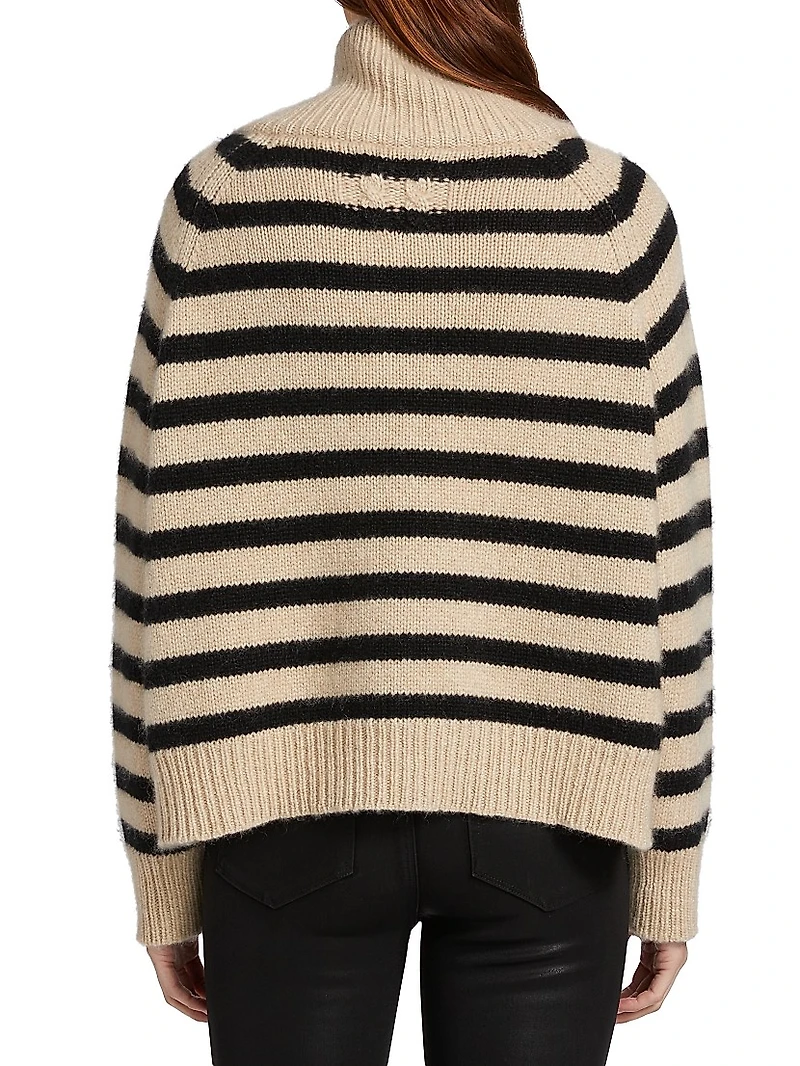 Raelynn Cashmere Striped Sweater