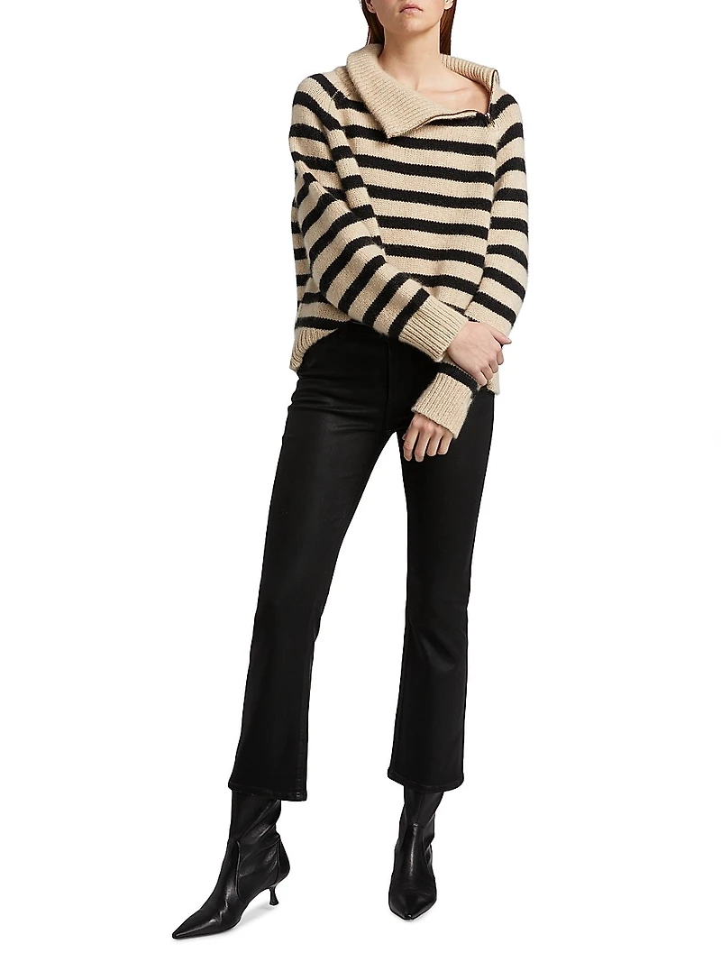 Raelynn Cashmere Striped Sweater