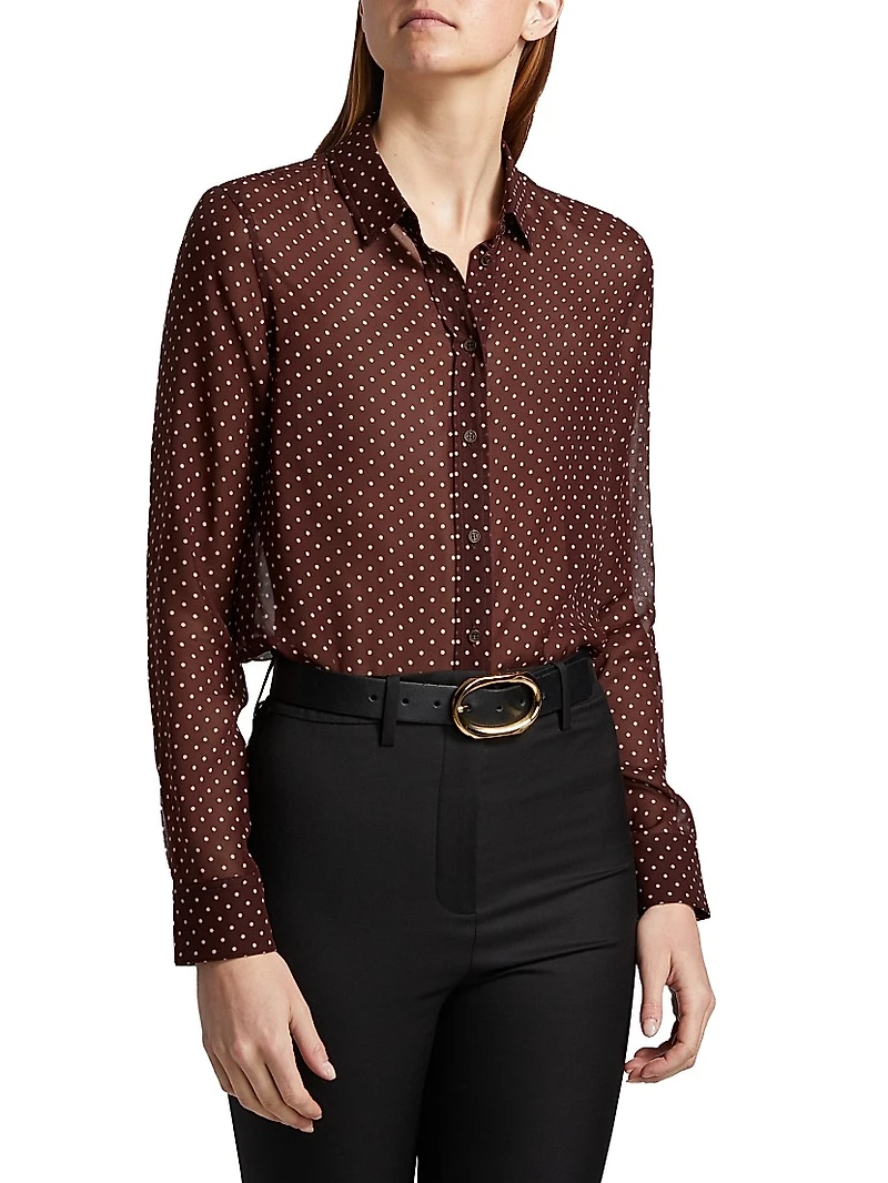 Gaia Silk Slim-Fit Shirt