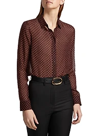 Gaia Silk Slim-Fit Shirt
