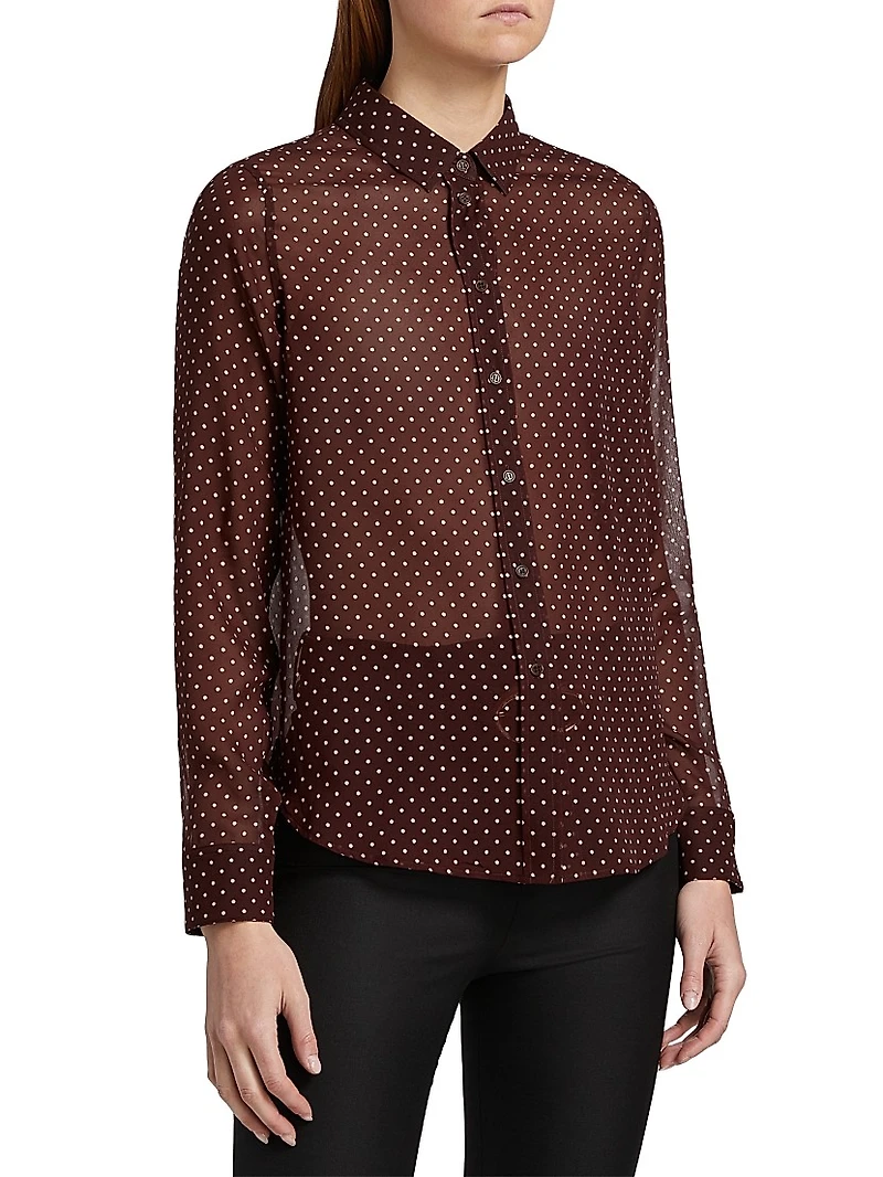 Gaia Silk Slim-Fit Shirt