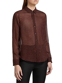 Gaia Silk Slim-Fit Shirt