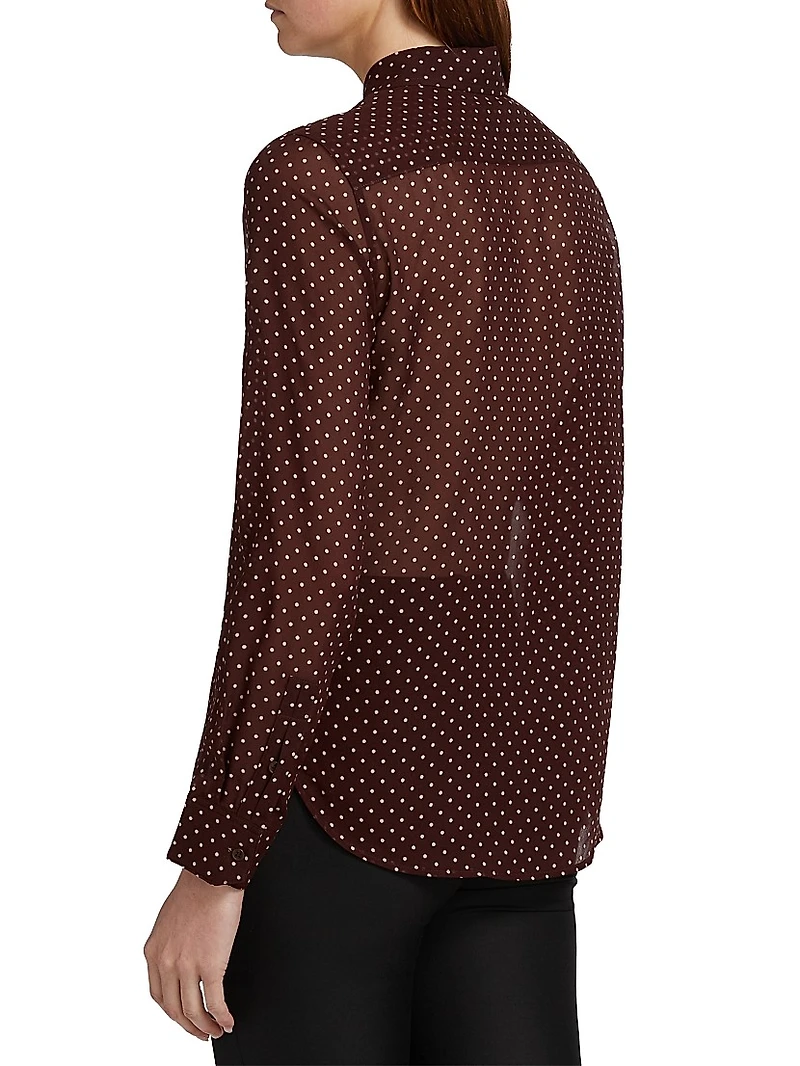 Gaia Silk Slim-Fit Shirt