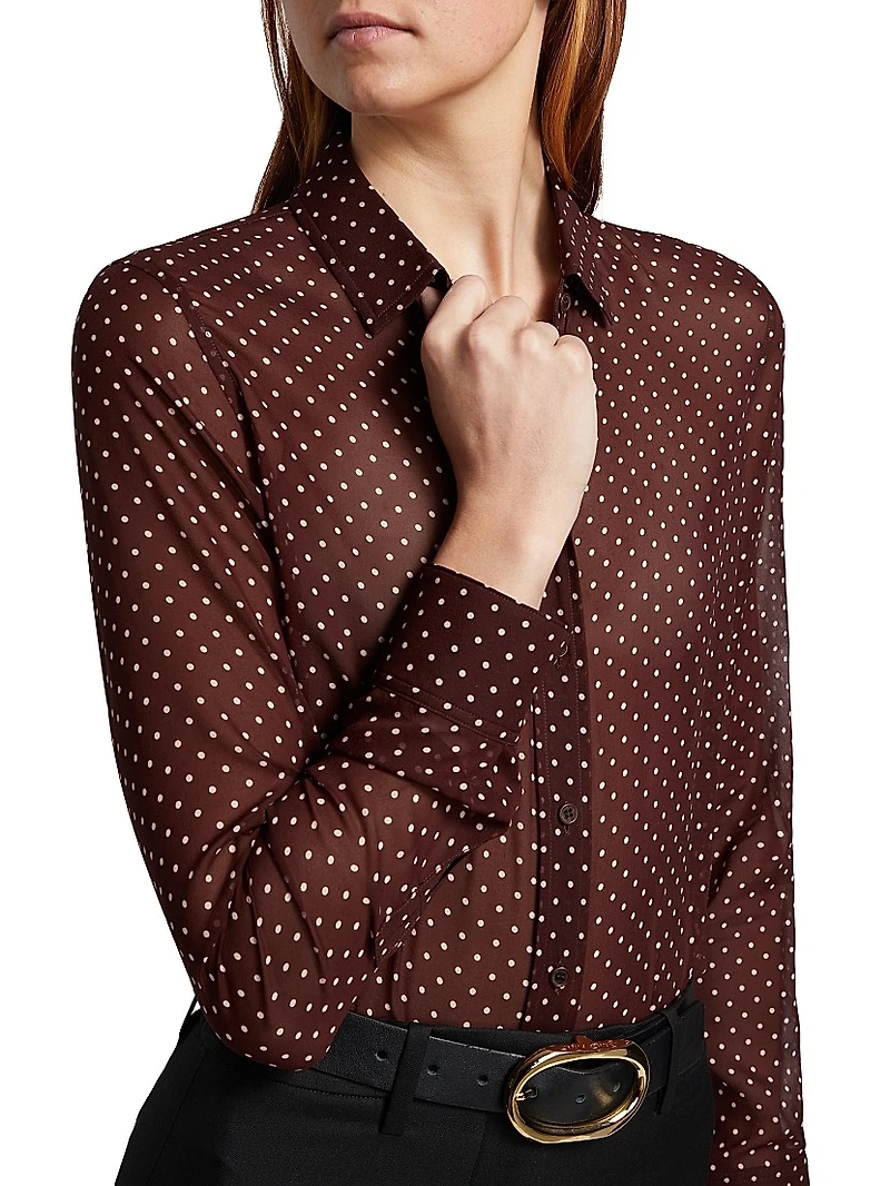 Gaia Silk Slim-Fit Shirt