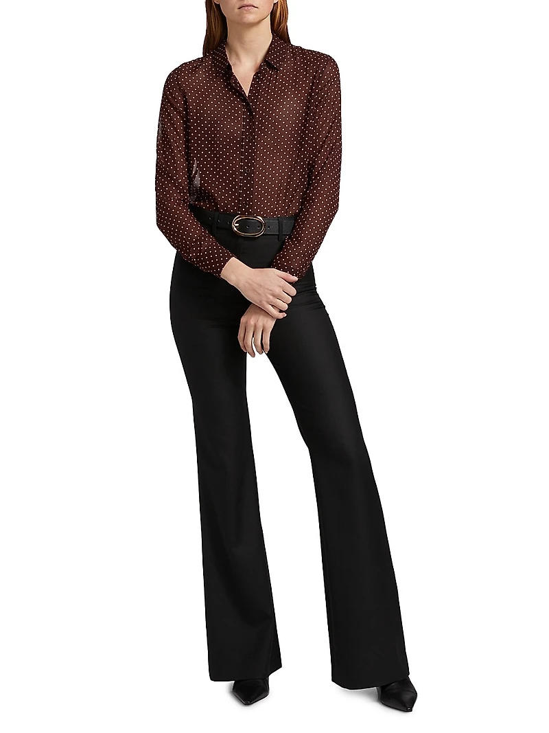 Gaia Silk Slim-Fit Shirt