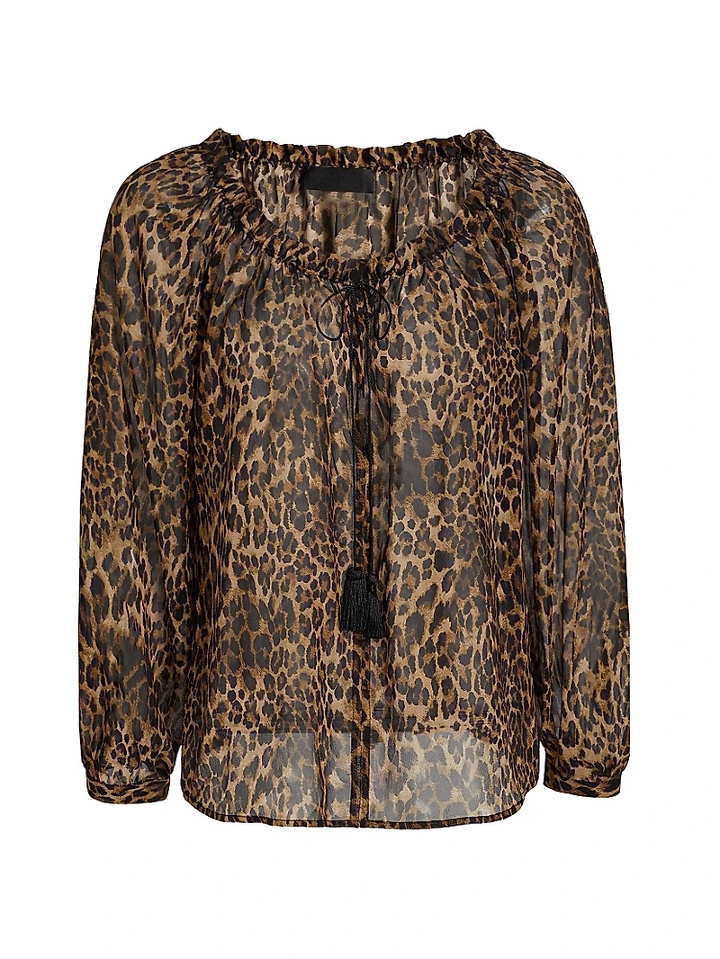 Carley Silk Printed Blouse