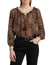 Carley Silk Printed Blouse
