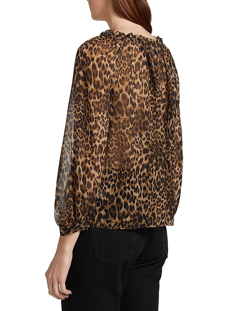 Carley Silk Printed Blouse