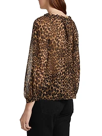 Carley Silk Printed Blouse