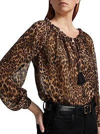Carley Silk Printed Blouse